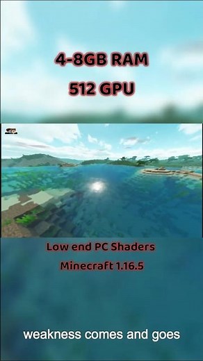 Low end PC Shaders For Minecraft 1.16.5 #minecraft