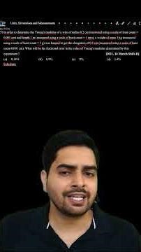 In order to determine the Young's modulus of a wire of radius #jee #jeemains2025 #jeemains #iit