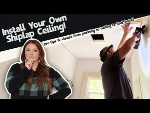How to Install a Shiplap Ceiling
