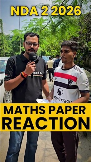 Students Review On Maths Paper NDA 2 2026 🔥 #nda #ndamaths #nda2 #studentsreaction #reactionvideo
