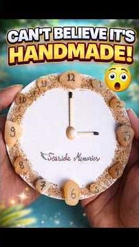 👉 No One Will Believe This is Handmade! 😱 Seashell Clock DIY #viral#shorts