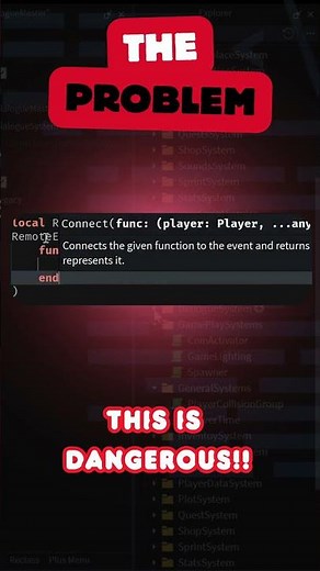 RemoteEvent Exploit #coding #gamedev #lua #robloxstudio #robloxdev #roblox