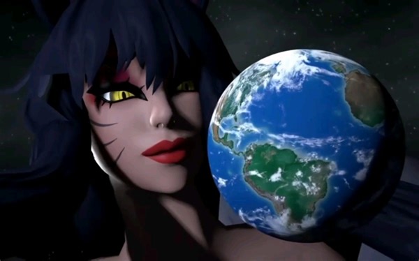 巨大娘女神吃地球