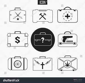Vector Set Various Briefcases Illustration Business Stock Vector (Royalty Free) 319880483 | Shutterstock