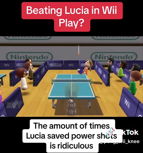 Taking on Lucia in Wii Sports Challenges