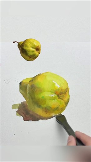 This Pear Looks So Real… 😳🍐 | Watercolor Study Magic by Artist Mai Guangwen