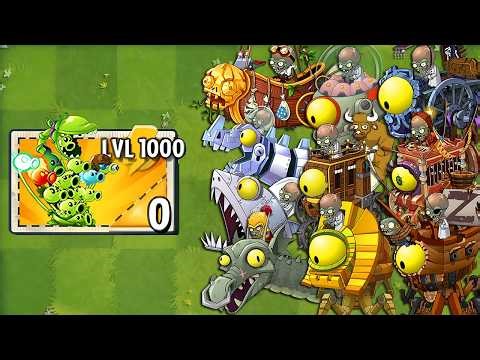 All PEA Plants LEVEL 1000 Power-Up vs ALL Final Bosses Fight! - PvZ 2 Mod Final Bosses