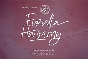 Aesthetic Font for Cricut Crafting OTF TTF Commercial Use Trendy Handwriting Script - Fiorella Harmony Script Font - Etsy