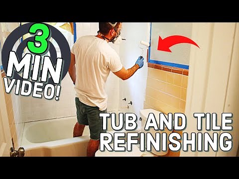 QUICK How to Refinish Tile with the Rustoleum Tub and Tile Kit | 3 Min Video
