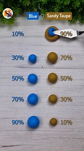 147K views · 1.3K reactions | Blue Vs Sandy Taupe, Satisfying color mixing Clay Ep 89 #colormixing #colors #clay #shorts | Painting Concept | Facebook