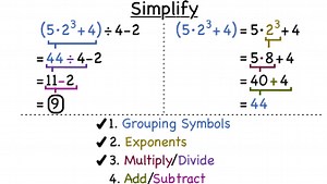How Do You Simplify an Expression Using the Order of Operations with Exponents? | Virtual Nerd
