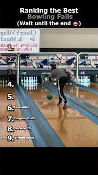 Ranking Best Bowling Fails 😂 #bowling #ranking #bowlingfails #funny