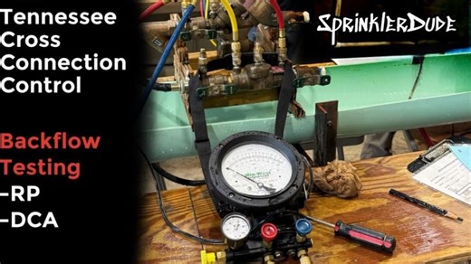 Backflow Testing Demonstration | RP and DCA with a 5-Valve Differential Pressure Gauge | Justin Richards