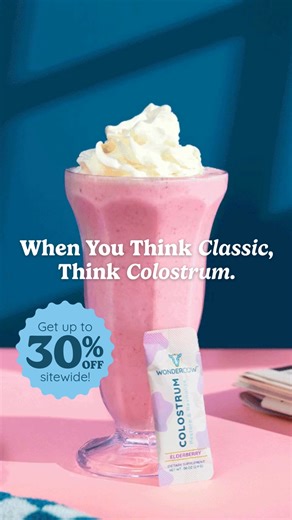 1.6K views | Black Friday's here... Save Mooo-re! Try Colostrum: Nature’s original superfood that built your immunity from day one. Plus: Better digestion, stronger immunity, and glowing skin. Save up to 30% sitewide now! | WonderCow | Facebook