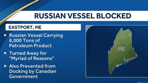 Russian ship carrying 8,000 tons of petroleum product turned away from US port