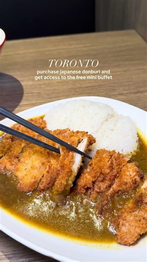 Toronto donburi + mini buffet setup #toronto #donburi #torontofood
