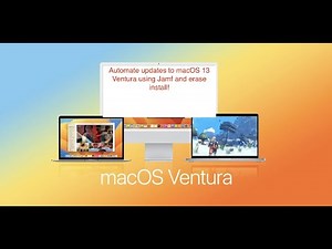 How to automate the major OS update on a fleet of Apple Computers to macOS 13.0 Ventura using Jamf!