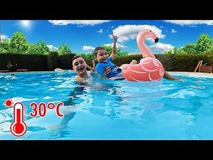 1ÈRE BAIGNADE DANS LA PISCINE A 30°C - Challenges & Défis / Action ou Vérité