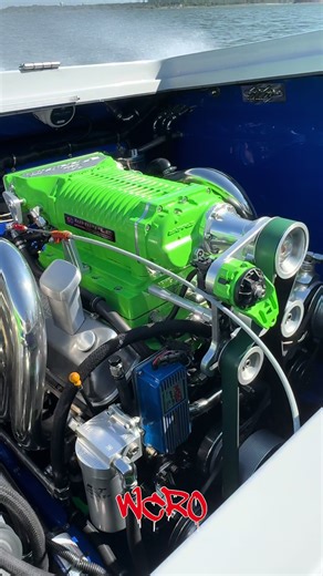 Power-Packed Supercharged Chevrolet Race Boat