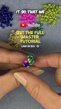 Cubic Right Angle Weave Made Easy #shorts