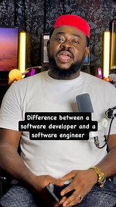 15 reactions | The difference between a software developer and a software engineer #softwaredeveloper #softwareengineer #developervsengineer | Sanmi Amos | Facebook