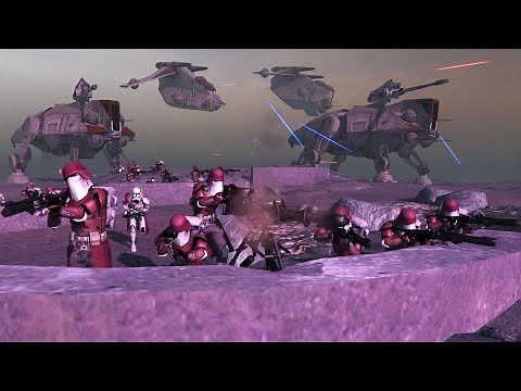 Order 66 Mid CLONE WARS Invasion! - Men of War: Star Wars Mod Battle Simulator