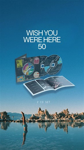 Wish You Were Here 50. Out Dec 12. The 50th Anniversary release comes in multiple formats with rare demos, unreleased tracks, and a deluxe box set, plus a new line of merch inspired by the album’s iconic artwork. Pre-order now and shop the collection. | Pink Floyd