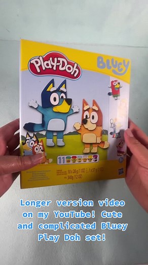 This Play Doh Bluey Set is both annoyingly hard to use and fun! #playd...