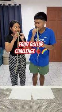 Fruit Rollup Challenge! 🍓🌈 She Cheated Again 😭 #fruitrollupchallenge #fruitrollup #challenge