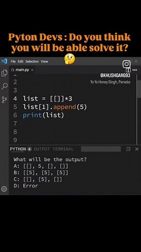 #python Daily Interview Questions | Do you think its easy 🤔 #pythonchallenge