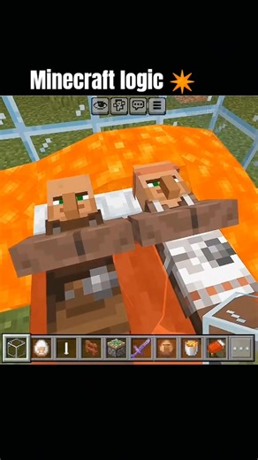 Minecraft logic #minecraftchallenge #minecraft #minecraftremix #minecraftmeme #shorts