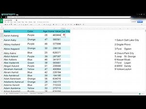 Google Sheets Rand and RandBetween Functions