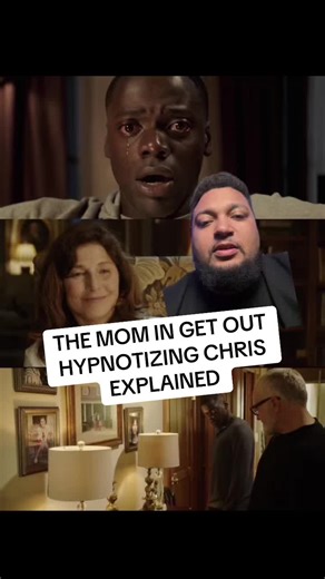 THE MOM IN GET OUT HYPNOTIZING CHRIS EXPLAINED #jordanpeele #horrortok #horror #getout #fyp