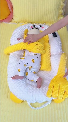 This baby bed-in-bed creates a safe and cozy sleep space anywhere you go#babysleep #cute