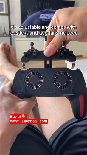 Wireless Mobile Gamepad with Built-in Cooling Fan — Pro Controller for PUBG & COD Mobile