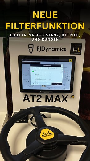 L&L-Lenksysteme on Instagram: "NEUE FILTERFUNKTION KOMMT! � Viele haben sich diese Funktion gewünscht – im nächsten Update ist es endlich soweit: Du kannst nach Distanz, Betrieb und Kunde filtern & sortieren! � Update kommt bald – sei gespannt! #FJDynamics #UpdateNews #FilterFunktion #Lenksystem"