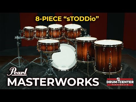 Pearl Masterworks 8-Piece Drum Set Demo - The "sTODDio"