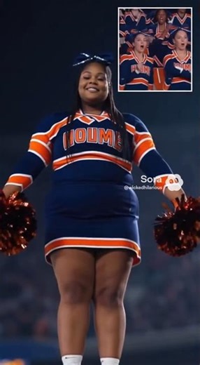 Cheerleader Pyramid With Unexpected Top! 😳🤸‍♀️ #absurdcomedy #performancecheer #sports #sportsnews