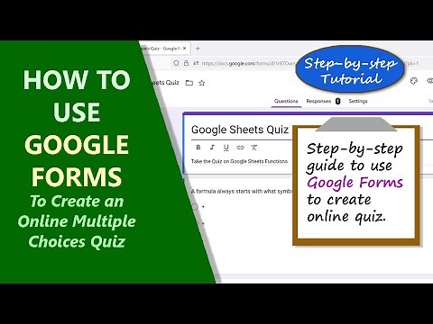 Google Forms | Create Multiple Choices Quiz | How To | Example | Spreadsheet | Tutorial | Guide
