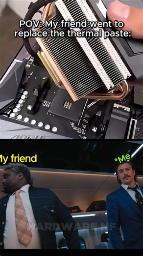 “POV: My friend went to replace the thermal paste:💀” #pcgaming #benchmark #rtx5050 #gtx1080ti