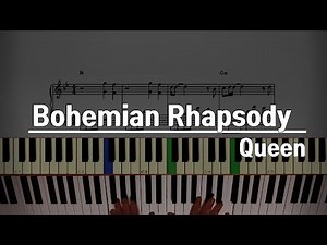 [튜토리얼] Queen(퀸) - Bohemian Rhapsody (보헤미안 랩소디) Easy Piano Sheet 쉬운 피아노 악보