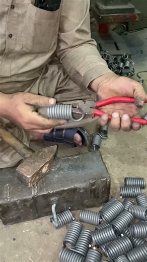 VIP Heavy Cone Spring Making Process | Skilled Craftsman Creates Perfect Coils