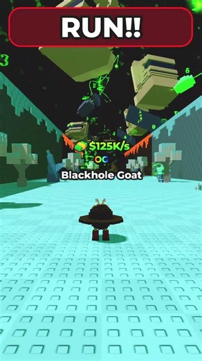 KICK A LUCKY BLOCK: I FOUND 20 SECRET BLACK HOLE GOATS?! 🌀💀 #roblox #shorts