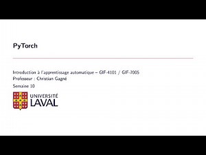 10.8 Notions de base sur PyTorch