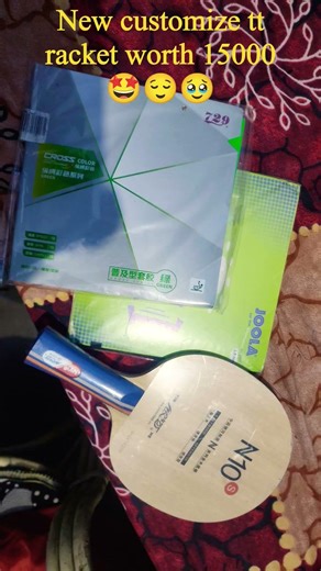 My new table tennis customize racket worth 15000 #tabletennis #shorts