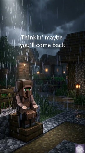 The Villager Who Can't Be Moved #Minecraft #Villager #MinecraftSad #TheScript #shorts #shortvideo