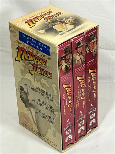 The Adventures of INDIANA JONES VHS Set - Etsy
