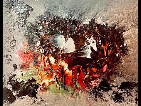 Abstract Acrylic Art for Beginners:Palette Knife and Brush Tools Techniques