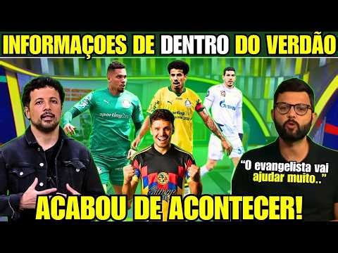 ATTENTION! TENSE ATMOSPHERE AT PALMEIRAS, PLAYERS LEAVING, BUT GOOD NEWS IS ENCOURAGING WITH THE ...