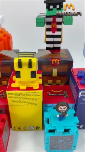 Full set !! Minecraft the Movie x McDonald's unboxing